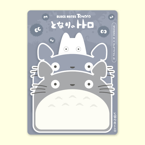 Bloc-note Totoro | Mon voisin Totoro | Studio Ghibli | Mémo 3x15 feuillets