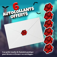 Lot de 6 invitations anniversaire en Français + 6 enveloppes | Thème Petites Vampires | Style Manga | Fête pour les enfants